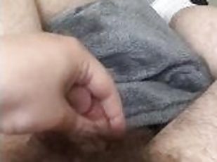 Stroking and edging my dick until cum explosion