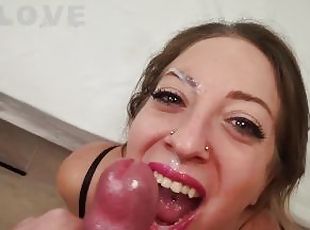 Svær, Amatør, Blowjob, Cumshot, Pov, Facial, Cum, Blond