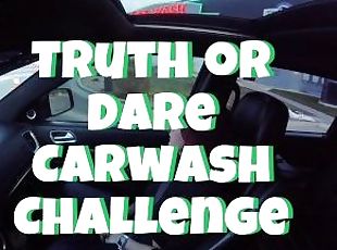 I got a truth or dare to get naked in a public carwash, so I did it!