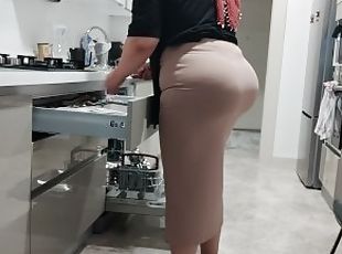 when i see my stepmother at work i enjoy watching i want to cum on her big ass.
