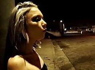 Cigar smoking whore gets ass drilled by black monster