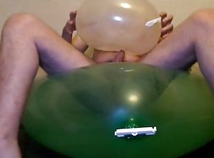 Riding an 36" balloon and fuck a geo Balloon