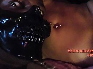 Swinger, Negra (Ebony), Polla enorme, Pareja, Con piercings, Bisexual, Polla, Halloween