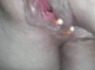 He fucks my tight little ass and give me a hot creampie.
