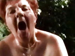Masturbating grannies get some help
