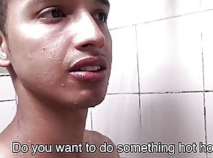 Twink Latino Boy Paid Cash To Fuck Stranger In Locker Room