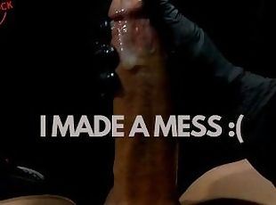 Stroking Big White Cock for POV Solo Male Masturbation Cumshot with Cum Play