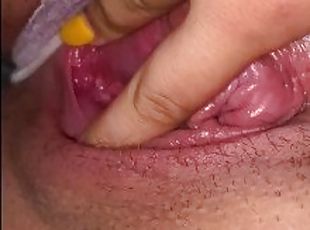 masturbation, orgasme, chatte-pussy, giclée, amateur, belle-femme-ronde, culotte, ejaculation, fétiche, humide