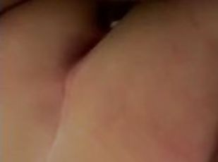 sexy white girl creaming on BBC while taking a creampie