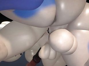 Furry Baby Gets Fucked Good By Huge Monster Cock From Behind 3D Porn Furry