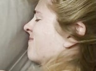 Orgasme, Amatør, Hjemmelaget, Par, Facial, Cum, Blond, Hanrei