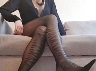 Asiatisk, Hjemmelaget, Strømper (Stockings), Kineser, Femdom