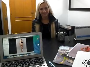 Young wannabe model fucks her agent for better job POV clip