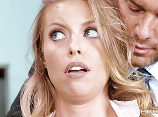 Big eyed office MILF Britney Amber hardcore sex video