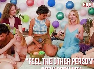 Behåret, Brystvorter, Orgie, Fisse (Pussy), Amatør, Lesbisk, Tysk, Blond, Naturlig, Fetish