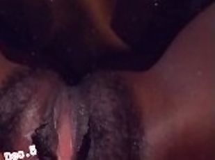 Up Close Ebony Pussy Play