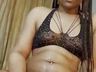 masturbation, transsexuelle, amateur, anal, ejaculation-sur-le-corps, ébène, branlette, ejaculation-interne, black, belle-femme-ronde