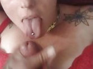 Extrem, Deepthroat, Smutsig, Första gången, Ansiktssprut, Sprut, Söt, Gagging, Bollar, Tatuering