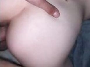 Skinny girl loves taking big dick