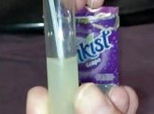 Cumplay—the grape Sunkist cum test tube experiment