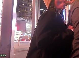 EXTREMELY RISKY BLOWJOB BEHIND POLICE STATION IN NYC