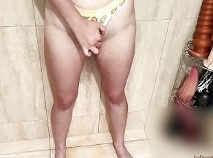 Baignade, Clito, Masturbation, Pisser, Culotte, Douche, Solo, Humide