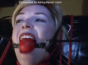 Big Ballgag Red And Black Latex