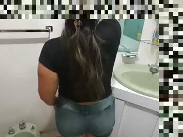 traseiros, banhos, estilo-cão, criada, orgasmo, cona-pussy, esposa, amador, chupanços, mulher-madura