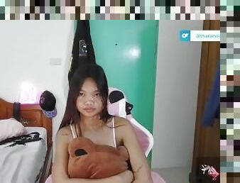 Cute Thai girl puts on a show