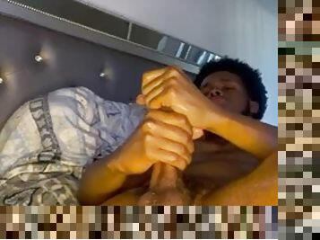 20-year-old caught stroking his stepmom in bed