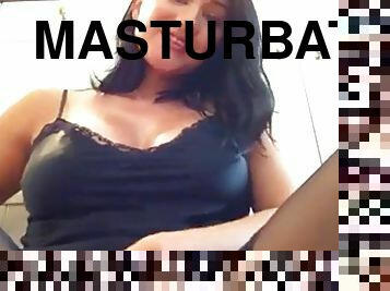masturbação, webcam, morena