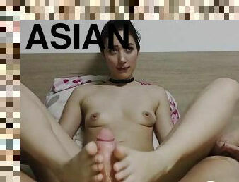 Spunk Load On Asian Toes - amateur porn