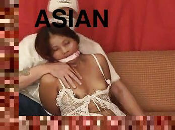 Asian hottie bound and groped