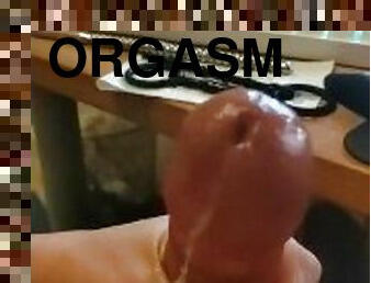 PAINFUL ORGASM with the longest PLUG STILL INSIDE