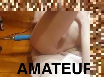 amatør, anal, legetøj, bøsse, hjemmelavet, europæisk, knepning-fucking, euro, maskiner, dildo