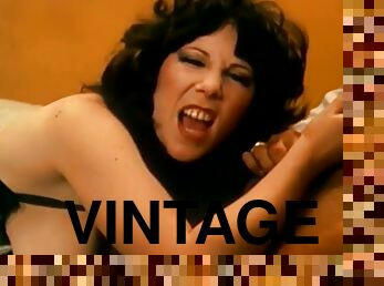 Hot Vintage Brunette In Sexy Lingerie Gets Breathtaking Orgasm