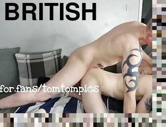 amatør, kæmpestor-pik, bøsse, par, knepning-fucking, britisk, twink, pik, hårdhændet