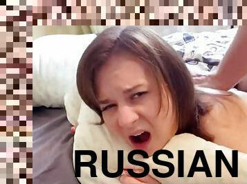 Naughty russian teen couple amateur porn