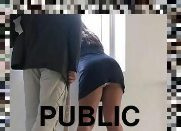 Semi public spanking