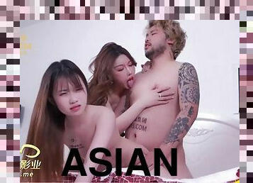 Beautiful vixens asian threesome exciting xxx scene