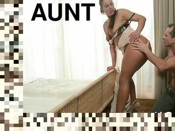 amatør, tante, blond, rumpe-butt