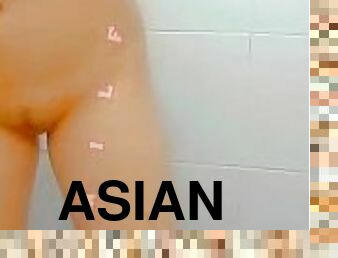 asiatique, masturbation, chatte-pussy, amateur, milf, ejaculation-interne, doigtage, point-de-vue, parfait, fétiche