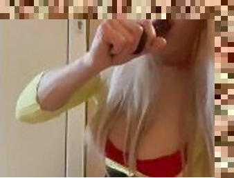 Amateur Sissy Crossdresser Blowjob Training