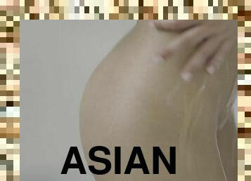 asiatique, levrette, fellation, salope, brunette