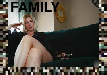 Vends-ta-culotte - Gorgeous blonde domina tells the story of family submission