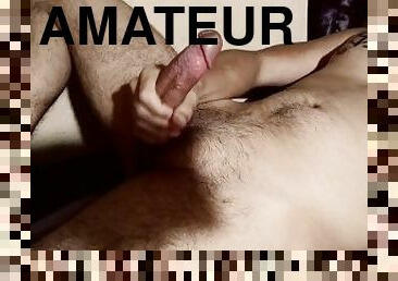 masturbation, amateur, ejaculation-sur-le-corps, énorme-bite, ados, branlette, solo, réalité, bite