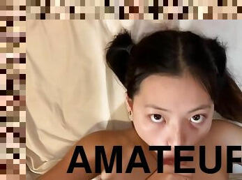 asiatique, amateur, anal, double, bas, point-de-vue, première-fois, pénétrante