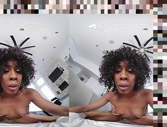 VR BANGERS Hardcore Ebony MILF Hardcore Sex Lesson VR PORN