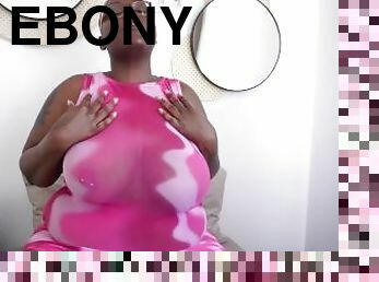 4K TRANSPARENT SEE THROUGH DRESS TEASER  BBW EBONY