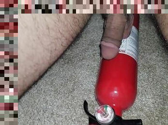 *INTENSE LOUD MOANING FREAKY TEEN FUCKS FIRE EXTINGUISHER ????  (4K)